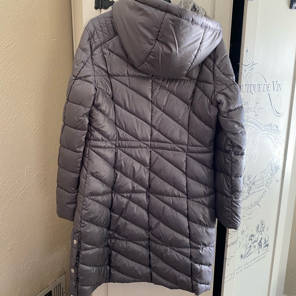 NWT Gorgeous Andrew Marc/Marc NY Silver Puffer Jacket- Small